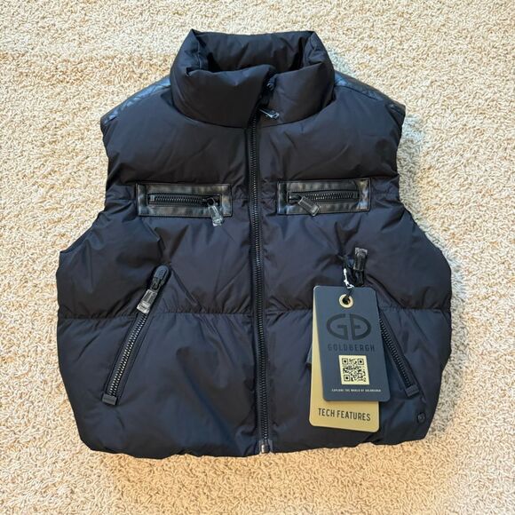 Goldbergh Blast Ski Bodywarmer Vest Black Full Zip Insulated NWT US 4 eclat - Picture 1 of 8